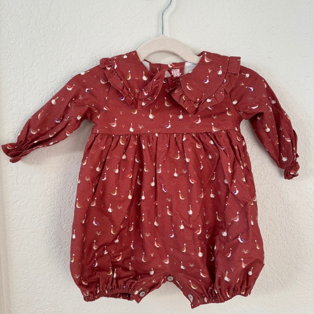 La Coqueta Collared Girls Duck Onesie